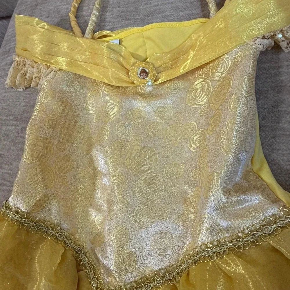 Disney Parks Belle Beauty and the Beast Princess Costume Dress Girls Large
